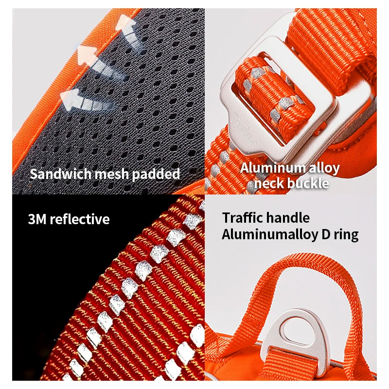 Arnés Ergonómico Anti Tirones Soft Naranjo